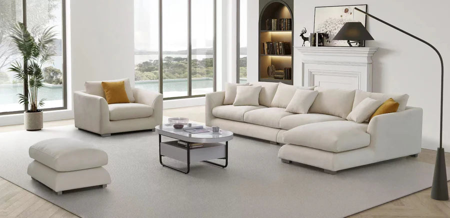 SF777 Beige 3 Pc Sectional by McFerran