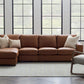 Salt Flat Tolland Customizable Italian Leather Sectional