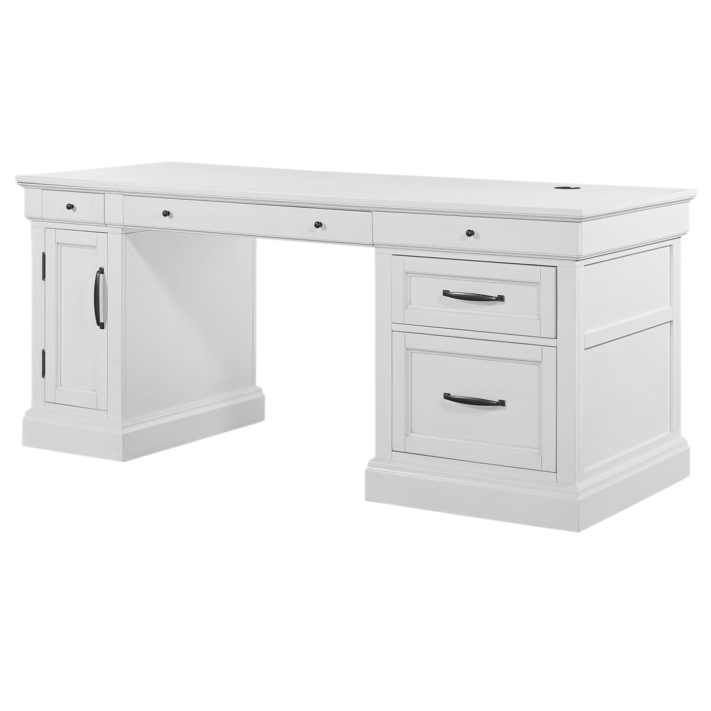 Shoreham Effortless White Executive Desk by Parker House