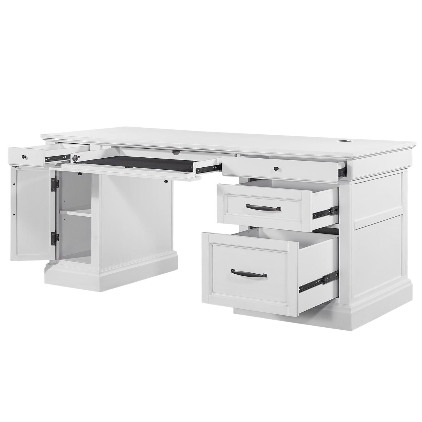 Shoreham Effortless White Executive Desk by Parker House