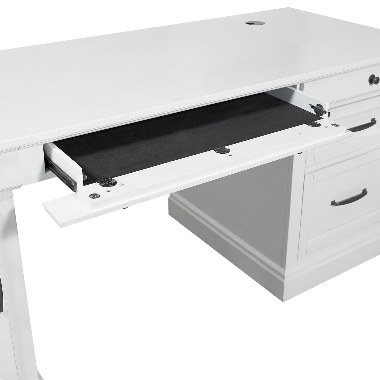 Shoreham Effortless White Executive Desk by Parker House