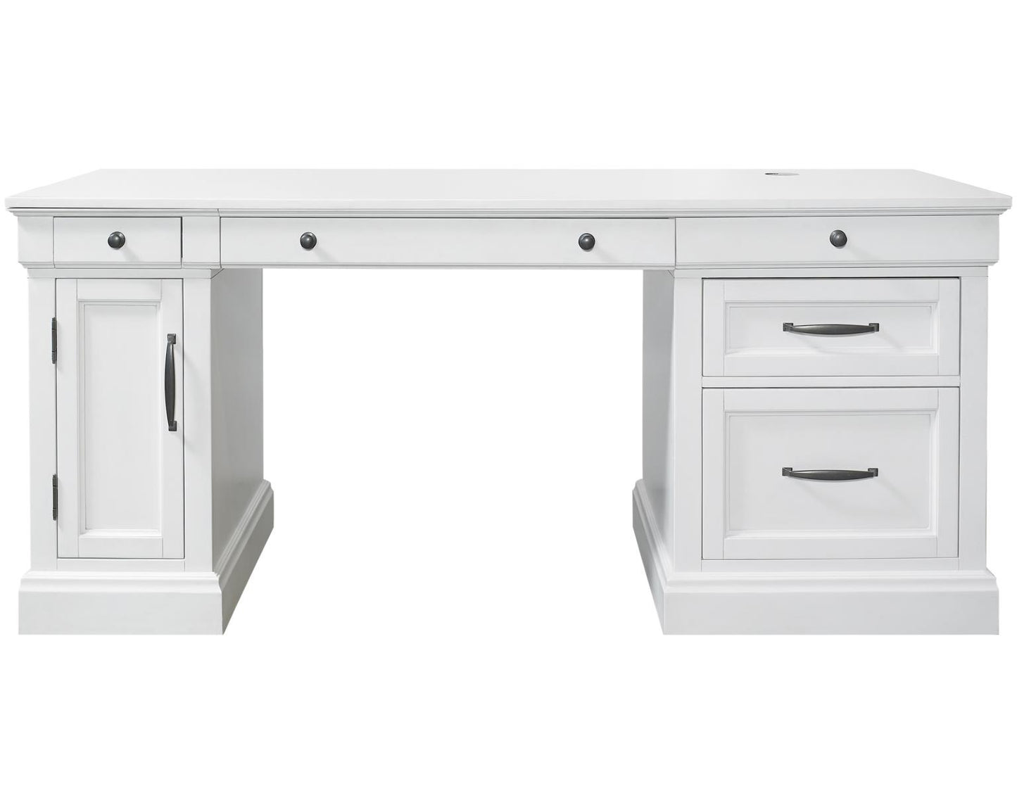 Shoreham Effortless White Executive Desk by Parker House