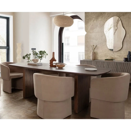 Sienna Dark Oak Dining Set by Diamond Sofa