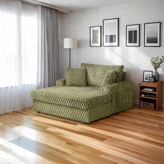 Ferryhill 2 Arm Chaise Olive Green SL69000GR-PK