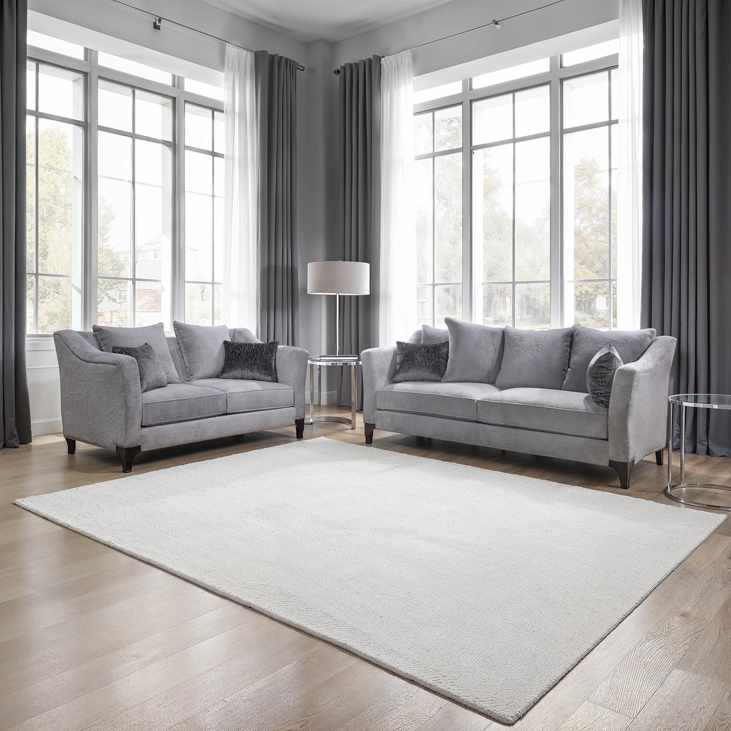 Goshen Light Gray 2 Pc Sofa Collection