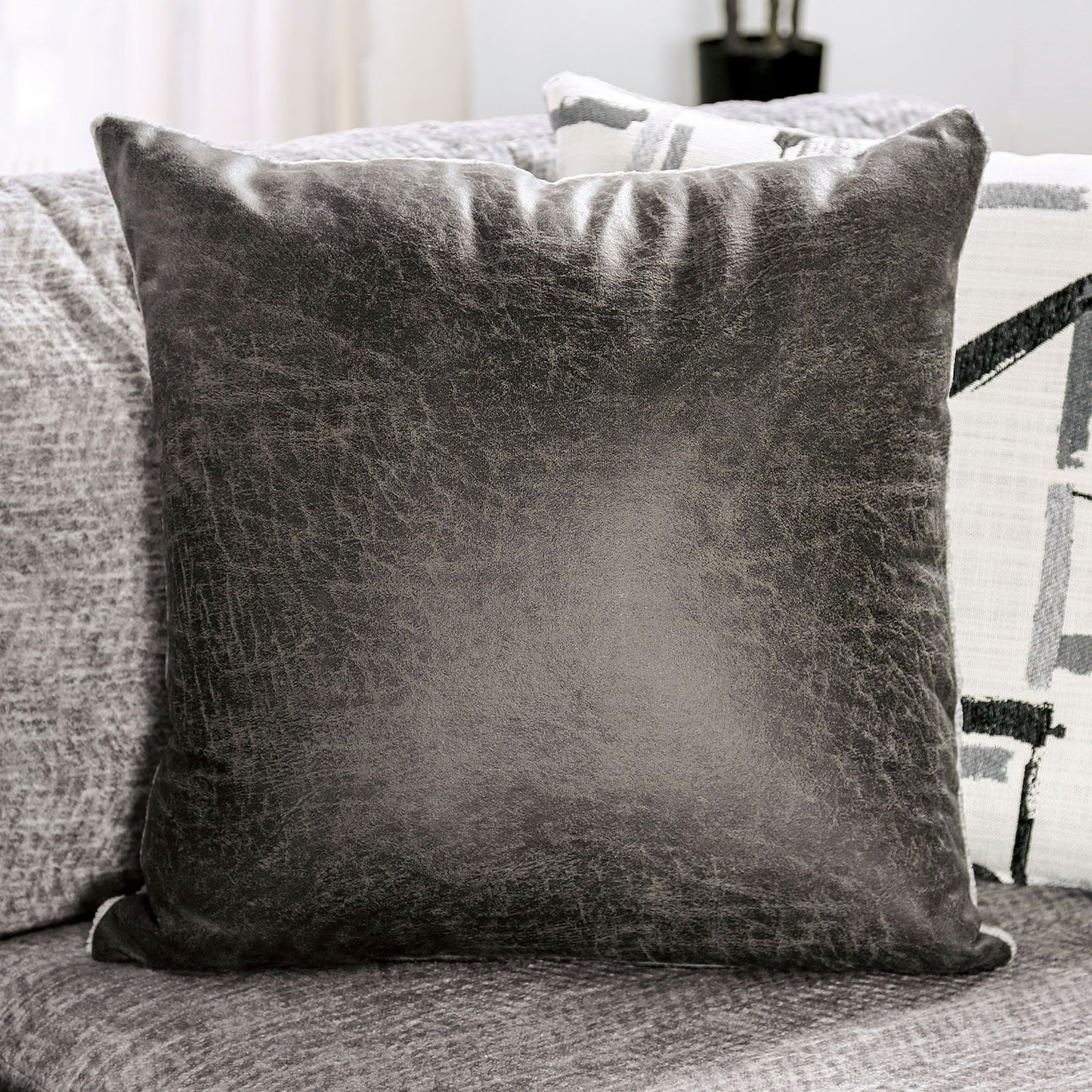 Seccional de chenilla gris Walthamstow - Hecho en EE. UU.