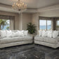 Nerone 2 Pc Gray Polyester Sofa Set