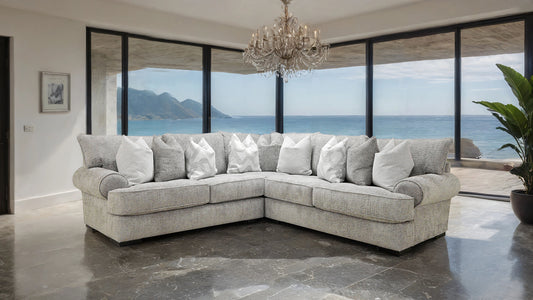 Nerone Gray Polyester Sectional SM6094-SECT
