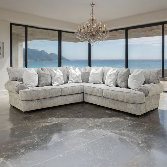 Nerone Gray Polyester Sectional SM6094-SECT