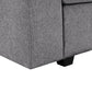 Samara Gray Chenille Storage Sectional 81620