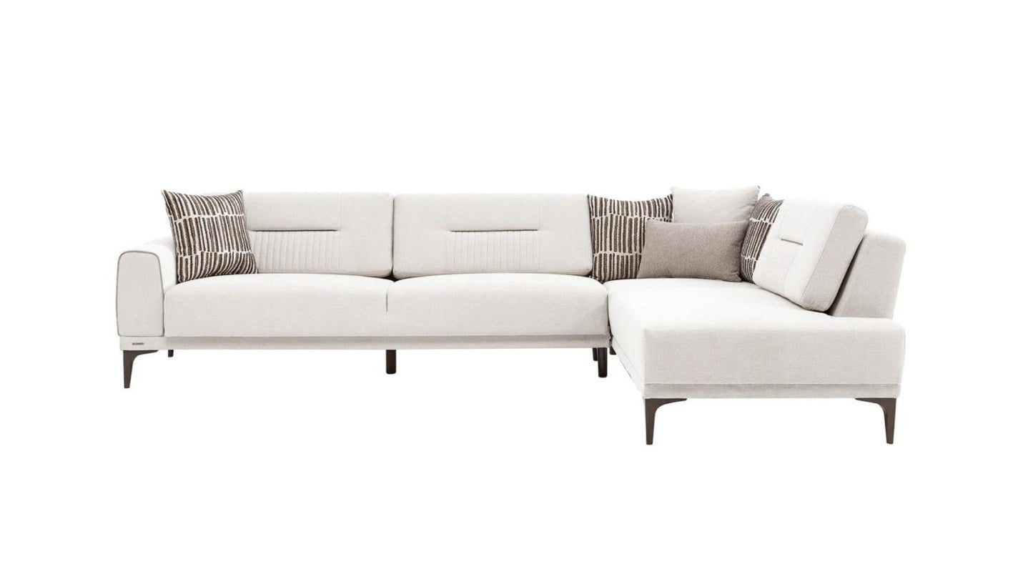 Seul Cream Sectional Sleeper by Bellona
