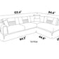 Seul Cream Sectional Sleeper by Bellona
