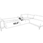 Seul Cream Sectional Sleeper by Bellona