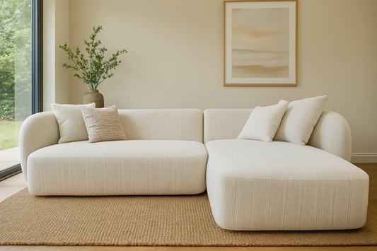 Sevilla Cream Sectional by Sharelle Furnishings