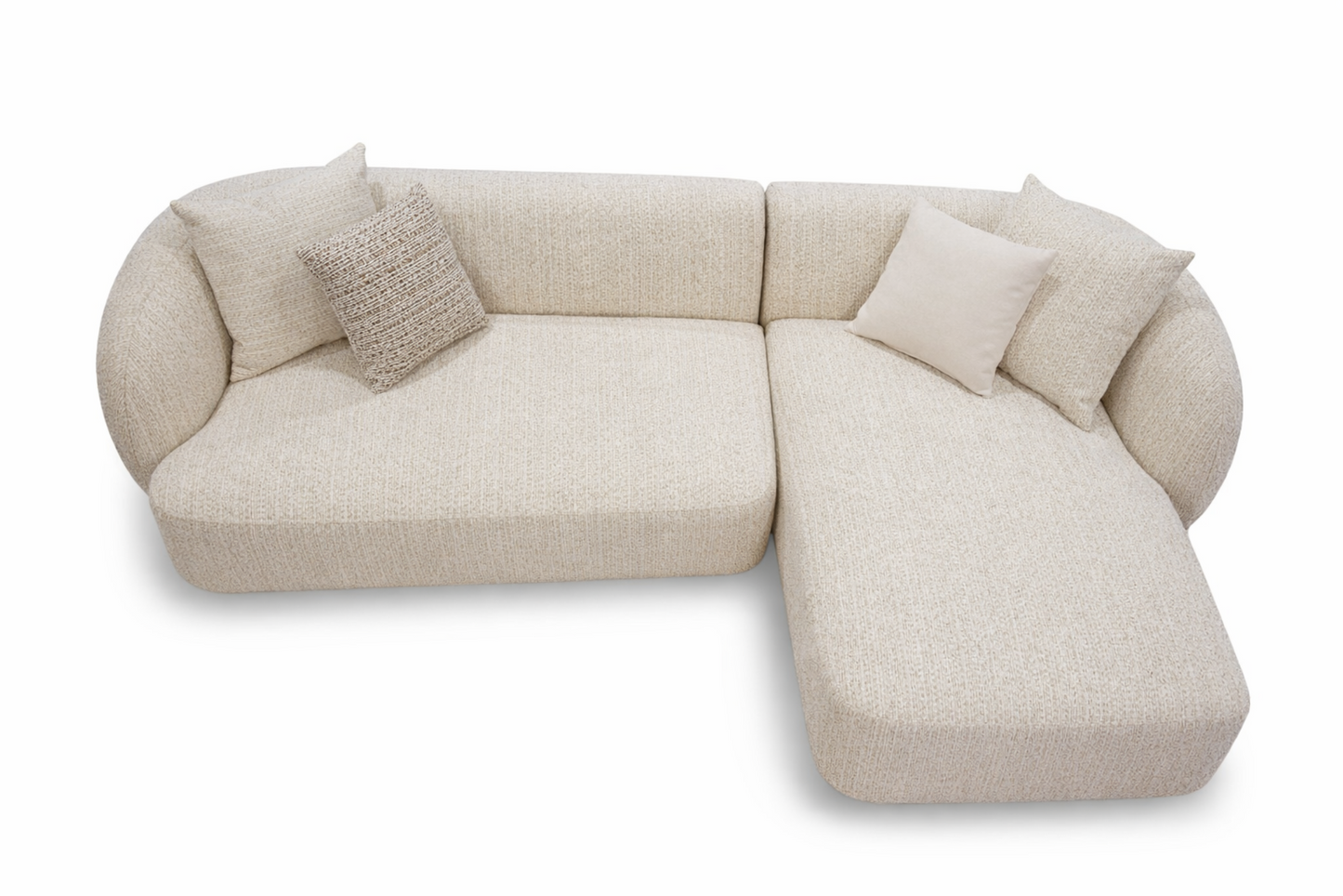 Sevilla Cream Sectional by Sharelle Furnishings