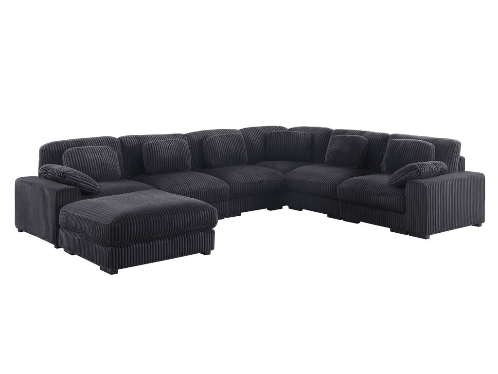 Sloane Charcoal Corduroy Modular Sectional