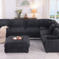 Sloane Charcoal Corduroy Modular Sectional