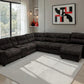 Snyder Black 7 Pc Slider Sectional