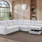 Snyder White 7 Pc Slider Sectional