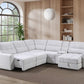 Snyder White 7 Pc Slider Sectional