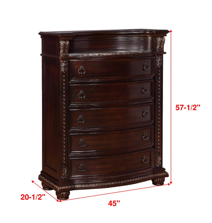 Stanley Cherry 5 Drawer Chest B1600-4