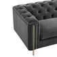 Charlene Button Tufted Rolled Arm Chesterfield Sofa