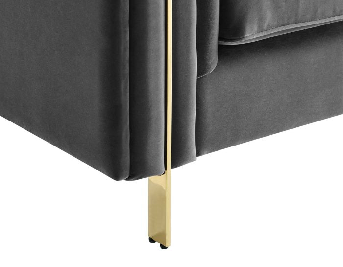 Charlene Button Tufted Rolled Arm Chesterfield Sofa