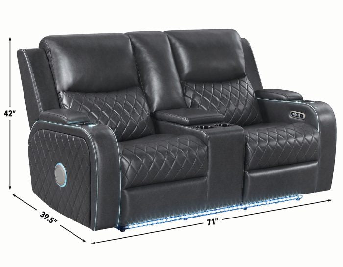 Luna Home Cinema 3 Pc Power Reclining Set