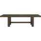 Rosen Brown Finish Expandable Dining Collection