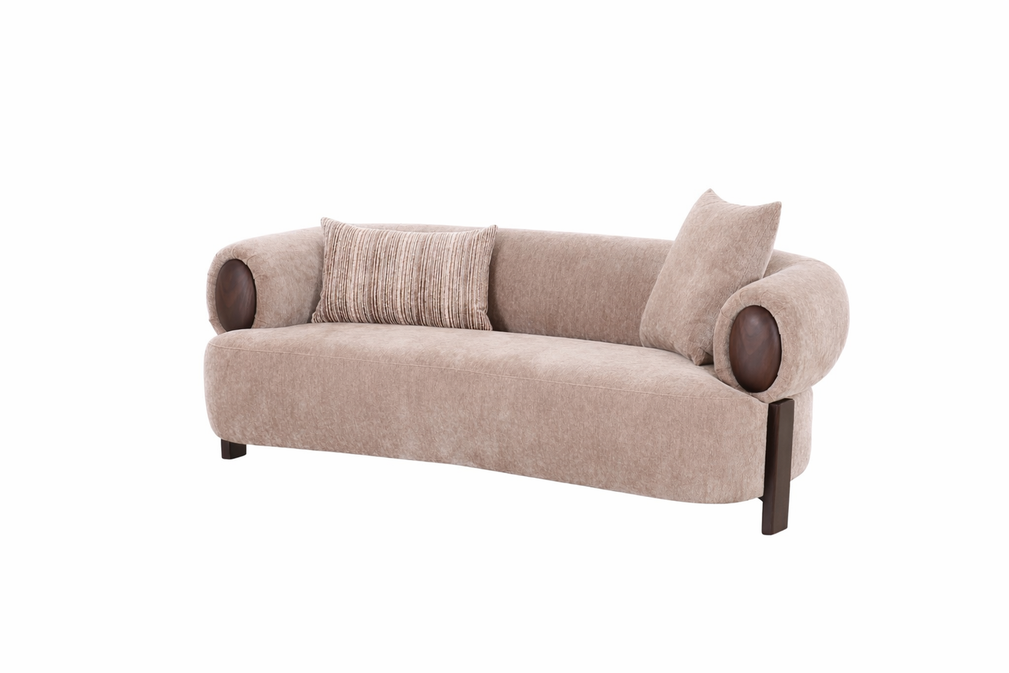 Arden Taupe 2 Pc Living Room Sofa Set