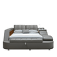 Tesla Grey Leather Eastern King Bed