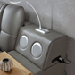 Tesla Grey Leather Bed by ESF - Many Features