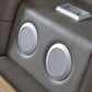 Tesla Grey Leather Bed by ESF - Many Features