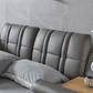 Tesla Grey Leather Eastern King Bed