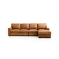 Salt Flat Tolland Customizable Italian Leather Sectional