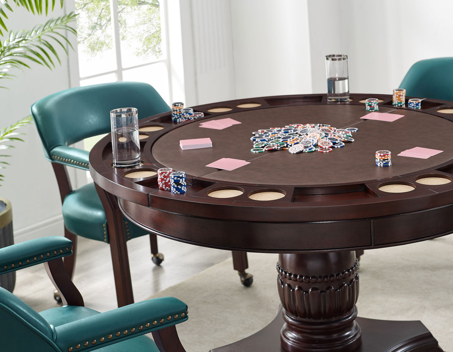 Tournament 6 Pc Game Table - 4 Chair Colors