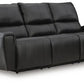 Danemere Black Reclining Sofa by Ashley