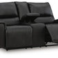 Danemere Black Recling Loveseat w/Console