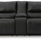 Danemere Black Recling Loveseat w/Console
