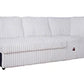 Bliss Stationary Sectional Sleeper Mist Gray