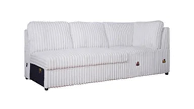 Bliss Stationary Sectional Sleeper Mist Gray