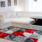 Bliss Stationary Sectional Sleeper Mist Gray