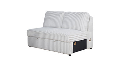 Bliss Stationary Sectional Sleeper Mist Gray
