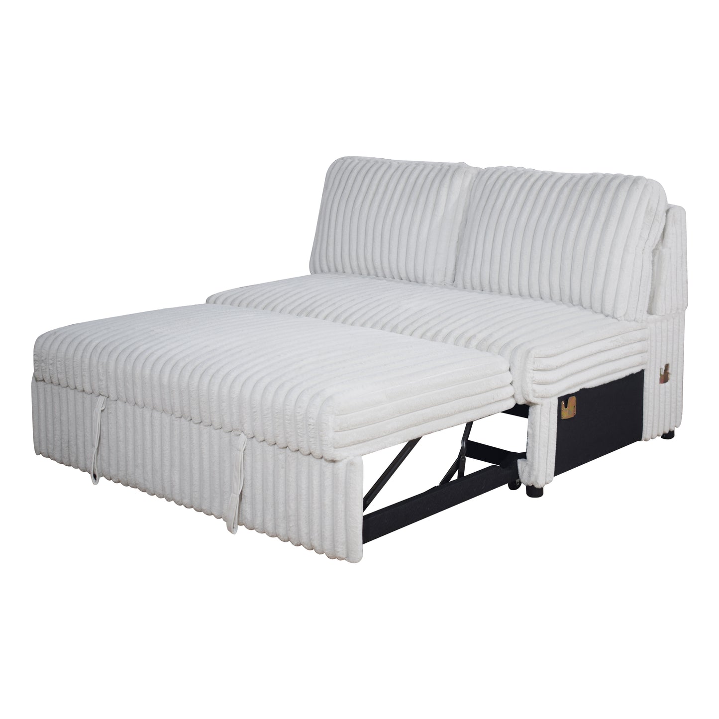 Bliss Stationary Sectional Sleeper Mist Gray