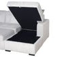Bliss Stationary Sectional Sleeper Mist Gray