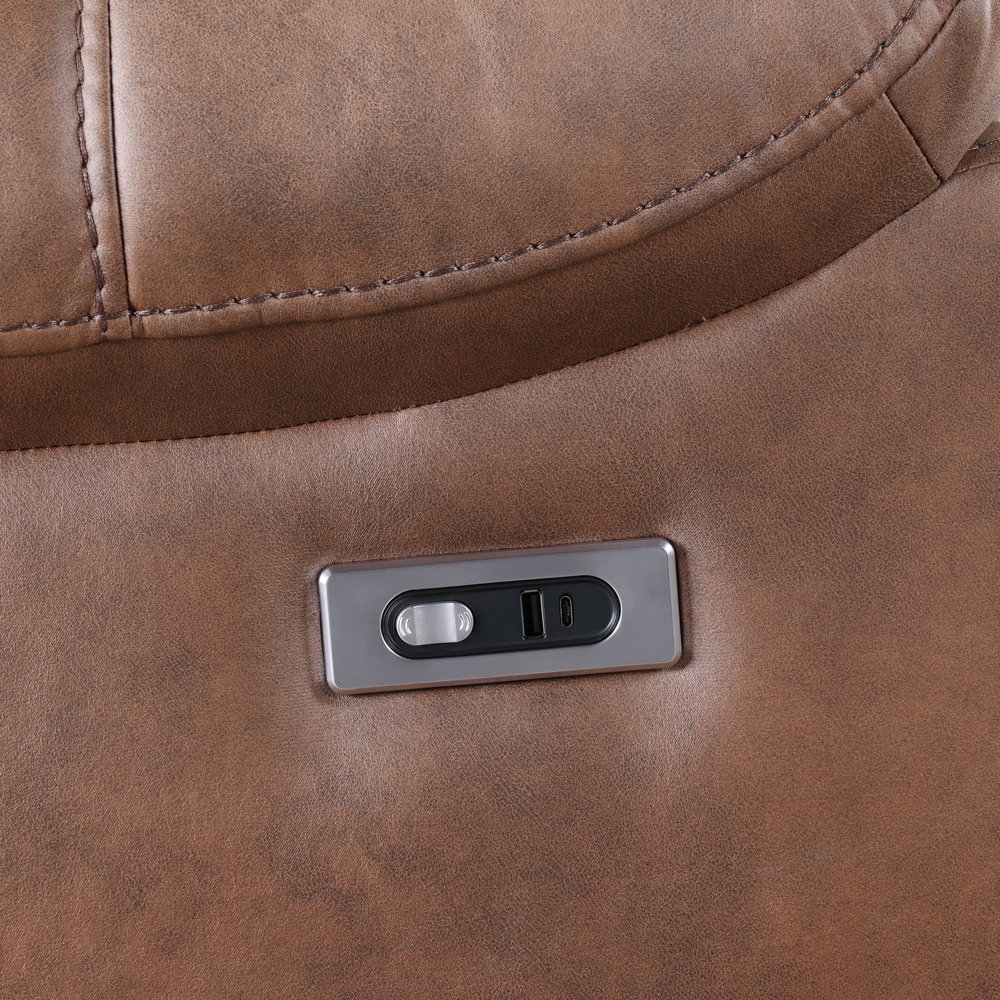 Morello 3 Pc Brown Power Sectional by New Classic