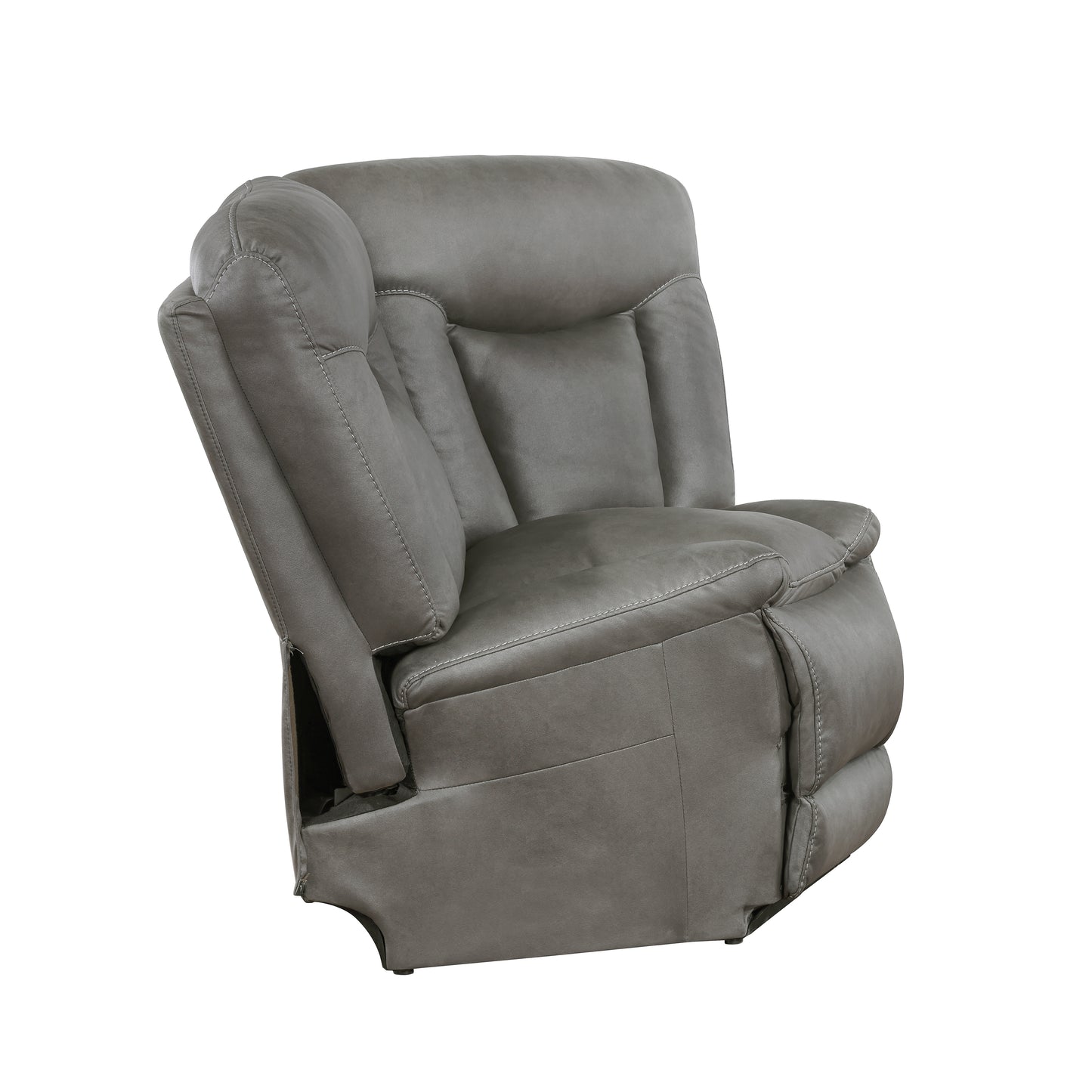 Morello 3 Pc Gray Power Sectional by New Classic