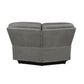 Morello 3 Pc Gray Power Sectional by New Classic