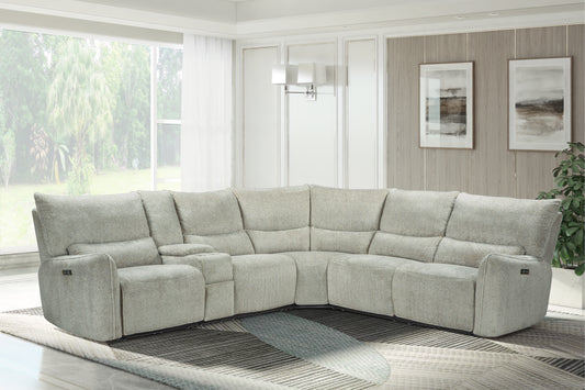 Remsen 3 Pc / 2 PWR Sectional Latte Polyester