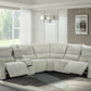 Remsen 3 Pc / 2 PWR Sectional Latte Polyester